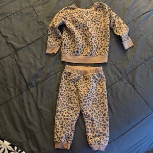 Garanimals Leopard Print Kids Matching Set - Brown and Tan